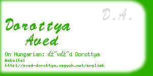 dorottya aved business card